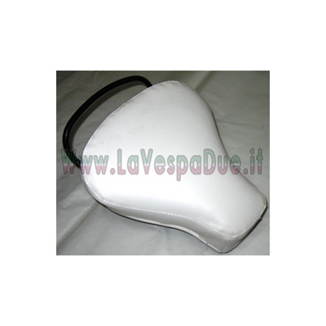 SELLA TRIANGOLARE CORTA ANTERIORE BIANCA PER VESPA 50 125 N L R SPECIAL PRIMAVERA ET3