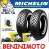 KIT 2 COPERTONE PNEUMATICO CAMERA D'ARIA 3.00.10 MICHELIN S83