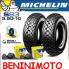 KIT 2 COPERTONE PNEUMATICO CAMERA D'ARIA 3.50.10 MICHELIN S83