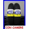 KIT 2 COPERTONE PNEUMATICO CAMERA D'ARIA 2.75.9 MICHELIN ACS 35J