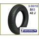 Copertone pneumatico MICHELIN 3.00 10" S83 per VESPA APE e LAMBRETTA