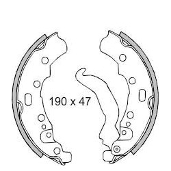 GANASCE FRENO PIAGGIO APE CAR P2-P3 APE TM P602 TM P703-P703V