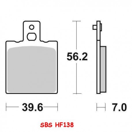 PASTIGLIE FRENO SBS ANTERIORI/POSTERIORI IMPIANTO BREMBO