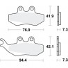 PASTIGLIE FRENO ANTERIORI APRILIA-DERBI-GAS GAS-GILERA-PIAGGIO-HM-PEUGEOT-MALAGUTI-YAMAHA