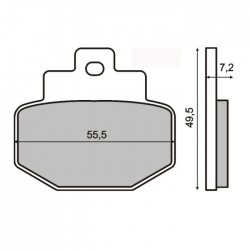 PASTIGLIE FRENO POSTERIORI GILERA RUNNER 125-180-200 PIAGGIO GTS 125 200 250 300