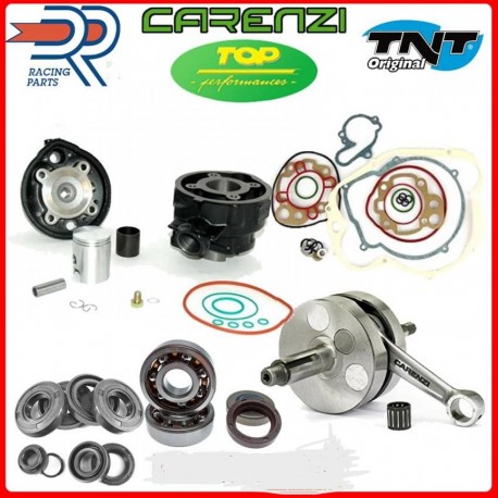 KIT CILINDRO COMPLETO DI TESTA ALBERO MOTORE CUSCINETTI BANCO PARAOLIO E GUARNIZIONI MINARELLI AM345 AM6