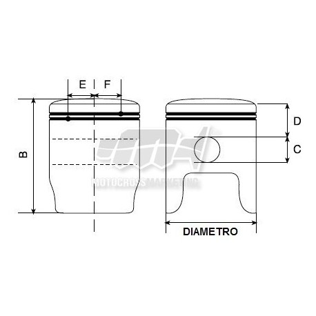 PISTONE PROX YAMAHA WR250F 2001-13 YX250F 2001-2007 SELEZIONE B