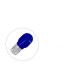 LAMPADINA 12 VOLT X 10W T13 TUTTO VETRO BLU