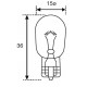 LAMPADINA 12 VOLT X 18W T15 TUTTO VETRO ARANCIO