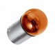 LAMPADINA 12 VOLT X 10W TIPO BA15S A SFERA UNIPOLARE ARANCIO PER FRECCE 