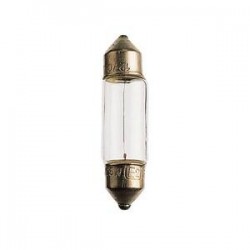 LAMPADINA 12 VOLT X 5 W A SILURO MM 10X38