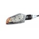 COPPIA FRECCE OMOLOGATE A LED CARBONIO GAMBO CORTO CON LED LATERALE