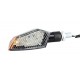 COPPIA FRECCE OMOLOGATE A LED NERO GAMBO CORTO CON LED LATERALE