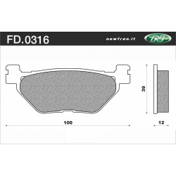 PASTIGLIE FRENO ANTERIORI YAMAHA XP500 T MAX 01-03